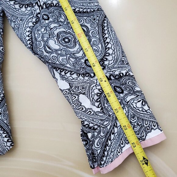 Democracy Women's Long Sleeve Button Up Printed Preppy Shirt Size Large - Picture 9 of 9